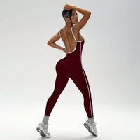 Color-Block Camisole Yoga Jumpsuit