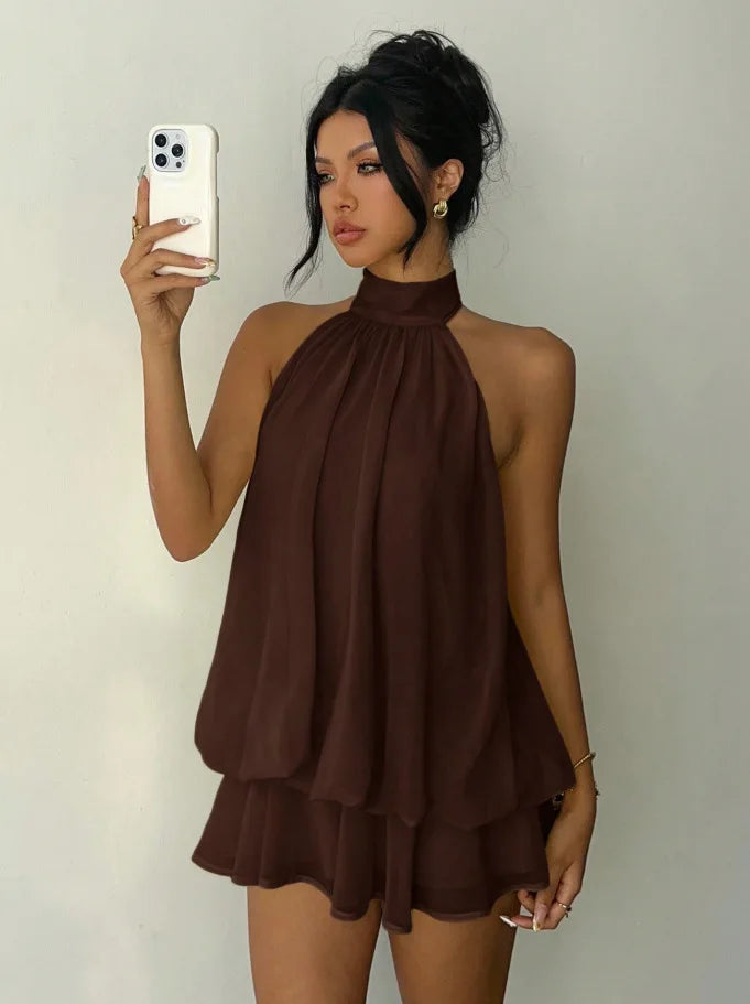 Capri Halter Mini Dress