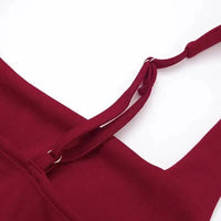 Burgundy Corset Sequin Mini Dress – Wine Party Dress