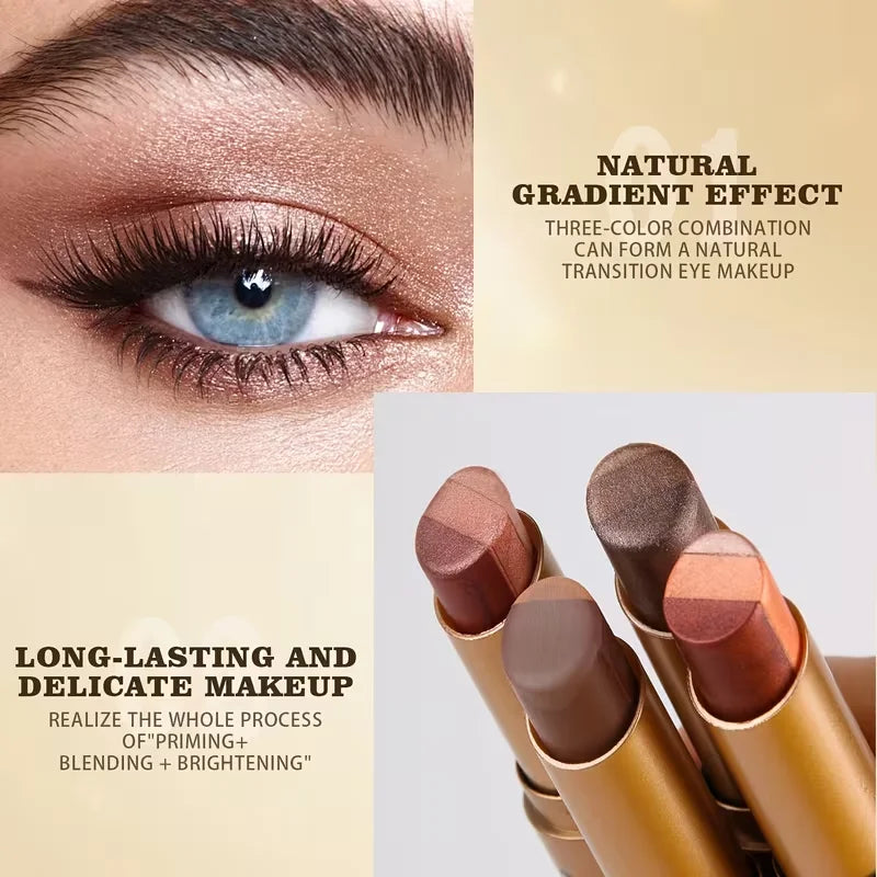 TriGlow™ 3-in-1 Eyeshadow Stick — One-Swipe Eye Makeup