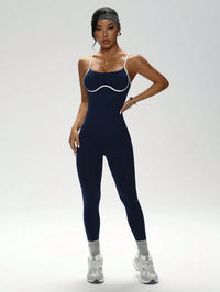 Color-Block Camisole Yoga Jumpsuit
