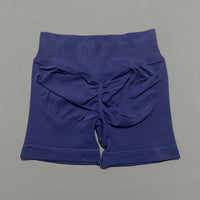 HISTELLO Gym Shorts 4.5" Women Fitness Sports Biker Shorts Low Waist Running Pants Workout Scrunch Butt Yoga Seamless Leggings