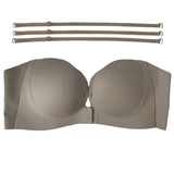 Front-Buckle Strapless Bra