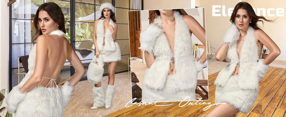 Faux Fur Halter Vest