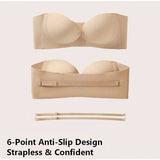 Front-Buckle Strapless Bra