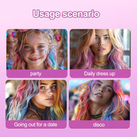 ColorSwipe™ Hair Chalk Set 💜💙 — Fun Shades, Temporary Style