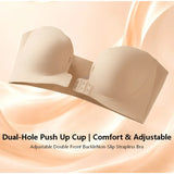 Front-Buckle Strapless Bra