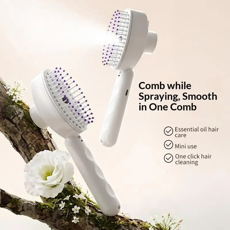 Hair Care Spray Massage Comb Vibration Scalp Massage Hairbrush Head Massager Hair Sprayer Atomizing Brush Hair Oil Applicator