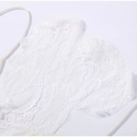 Women's Sheer Lace Backless Spaghetti Strap Top & Wide-Leg Pant Set – Beach Chic 2-Piece Suit