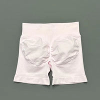HISTELLO Gym Shorts 4.5" Women Fitness Sports Biker Shorts Low Waist Running Pants Workout Scrunch Butt Yoga Seamless Leggings