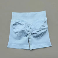 HISTELLO Gym Shorts 4.5" Women Fitness Sports Biker Shorts Low Waist Running Pants Workout Scrunch Butt Yoga Seamless Leggings