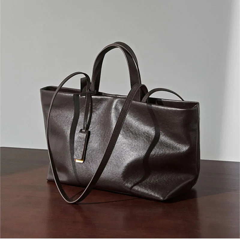 XMESSUN New Trendy Soft Leather Underarm Shoulder Tote Bag for Women,Fashion Designer Female Large Capacity Crossbody Bag INS