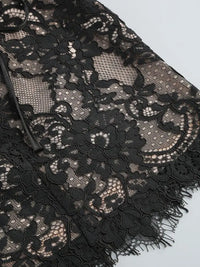 Strapless Lace Mini Dress