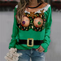 Naughty Reindeer Green