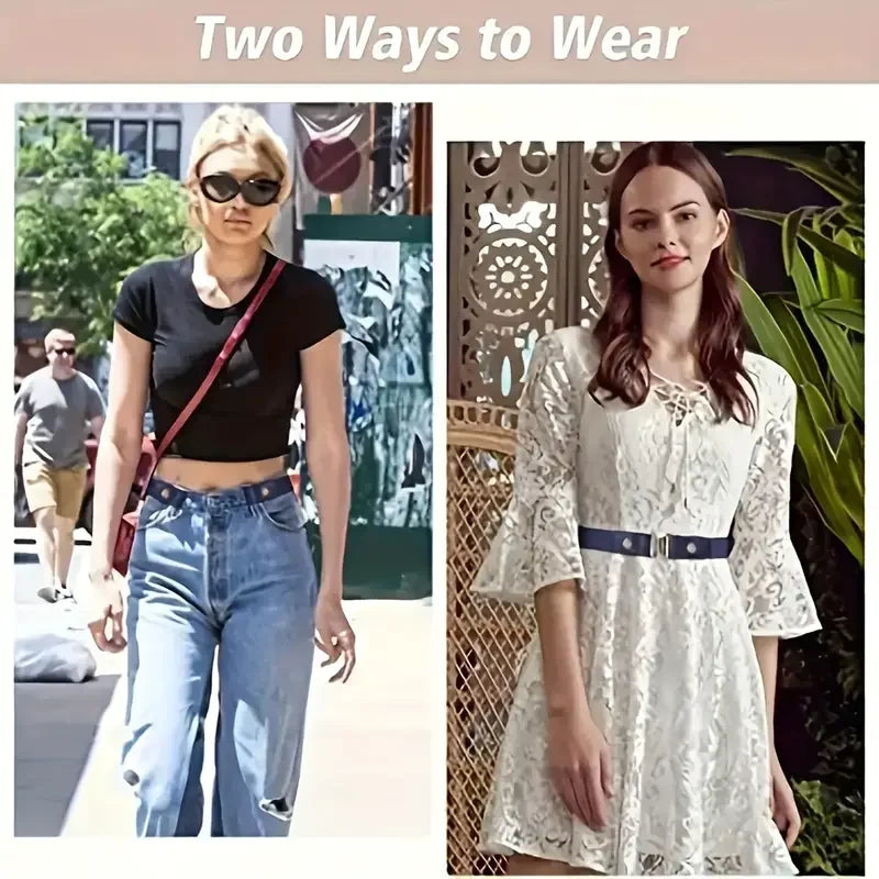 Invisible Elastic Belt – No-Buckle Stretch Belt for Jeans
