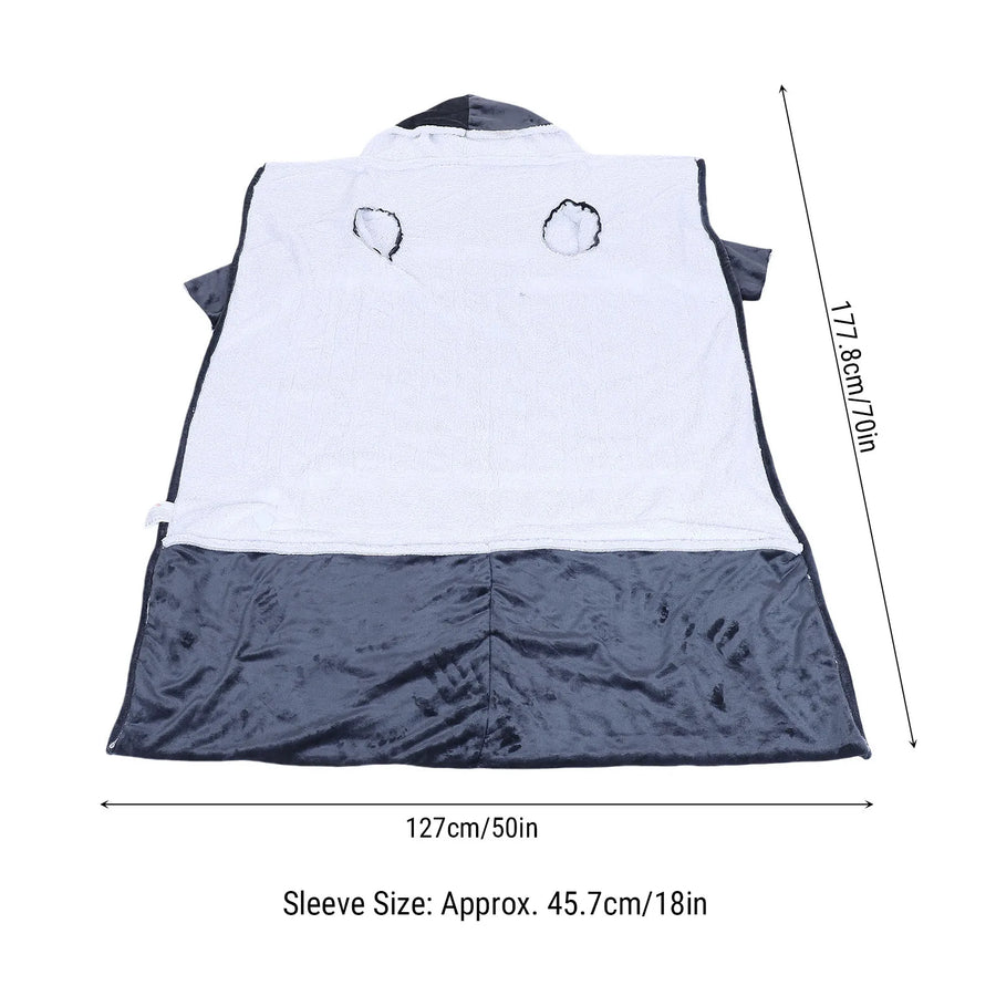 WarmHug™ Heated Blanket 🥰🔥 — Sleeves, Foot Pocket & Fleece Comfort