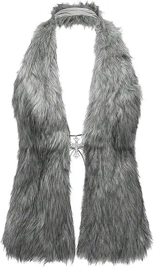 Faux Fur Halter Vest