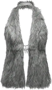 Faux Fur Halter Vest