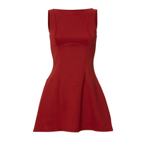 Mock-Neck Zip Sleeveless A-Line Mini Dress – Summer Cocktail