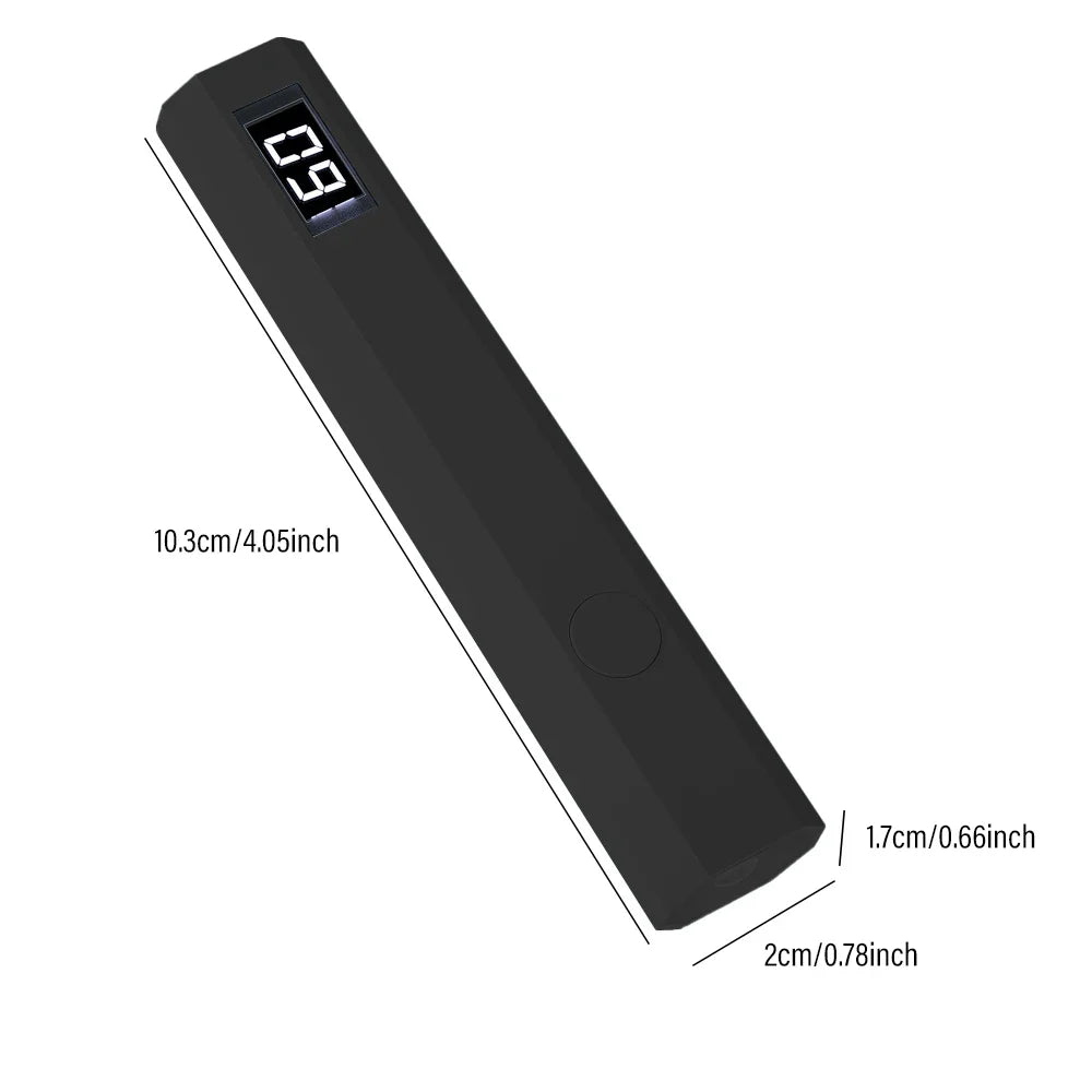 Handheld UV Light for Gel Nails Portable UV Nail Lamp Rechargeable LED Nail Lamp for Nails Art Desk Stand