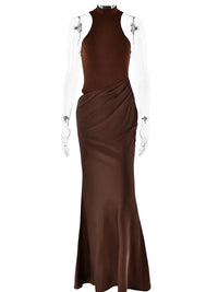 Selene Satin Maxi Dress