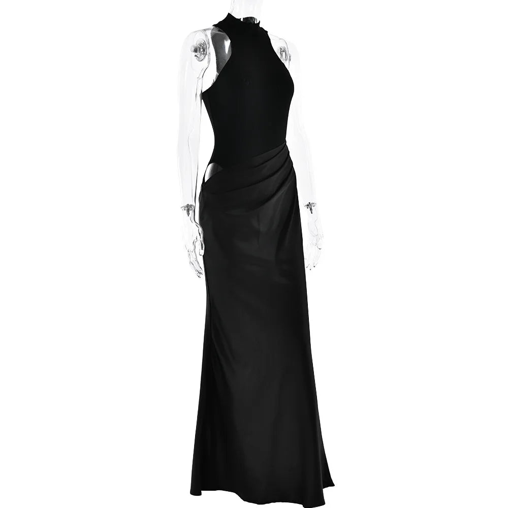 Selene Satin Maxi Dress
