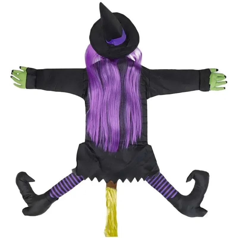 Crashing Witch Tree Decor