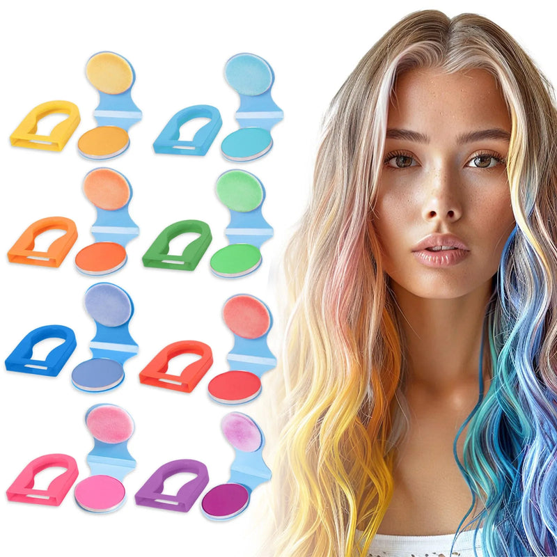 ColorSwipe™ Hair Chalk Set 💜💙 — Fun Shades, Temporary Style