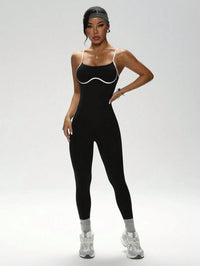 Color-Block Camisole Yoga Jumpsuit
