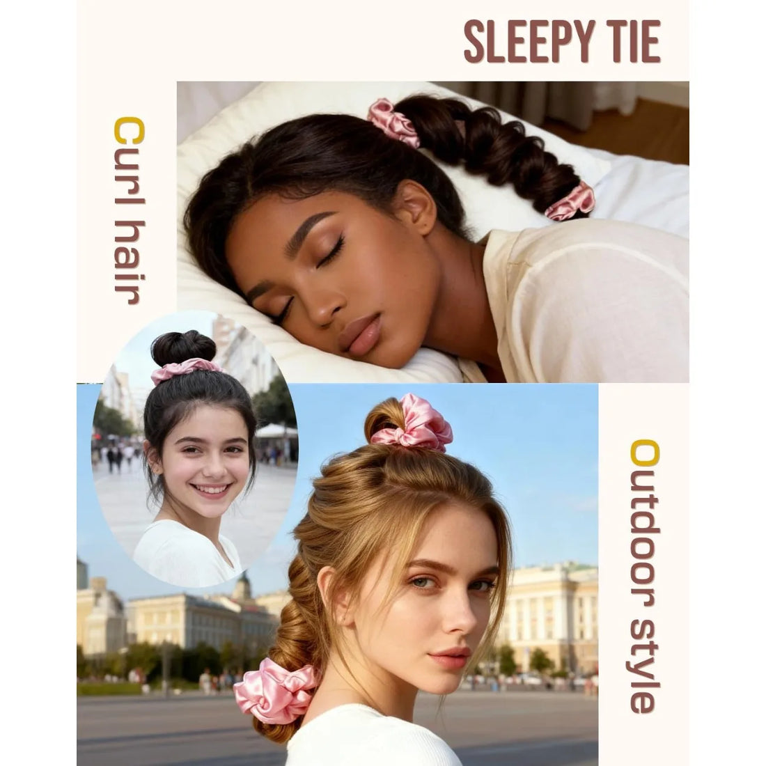OvernightGlow Heatless Curler — Satin Overnight Curls