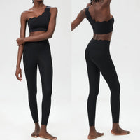 ScallopWave™ One-Shoulder Yoga Set