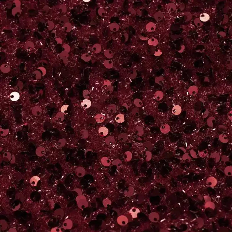 Burgundy Corset Sequin Mini Dress – Wine Party Dress