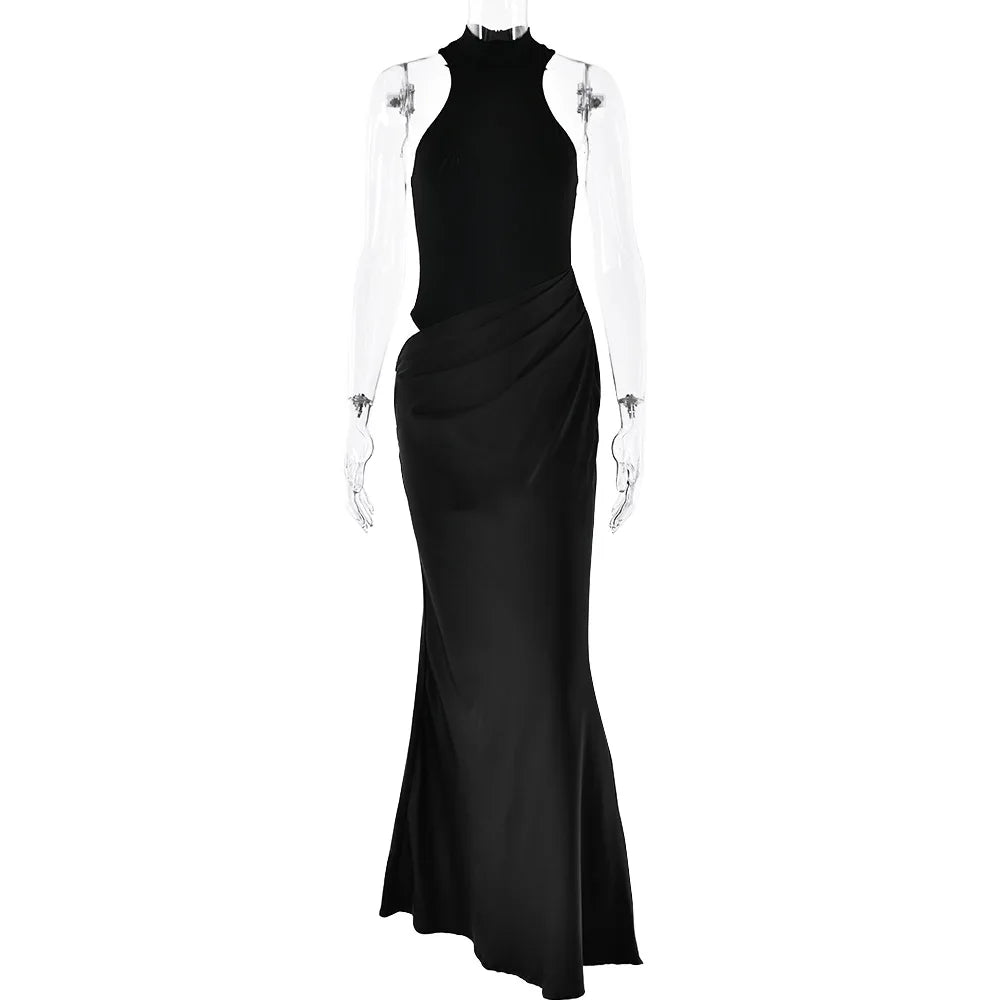 Selene Satin Maxi Dress