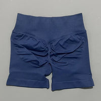 HISTELLO Gym Shorts 4.5" Women Fitness Sports Biker Shorts Low Waist Running Pants Workout Scrunch Butt Yoga Seamless Leggings