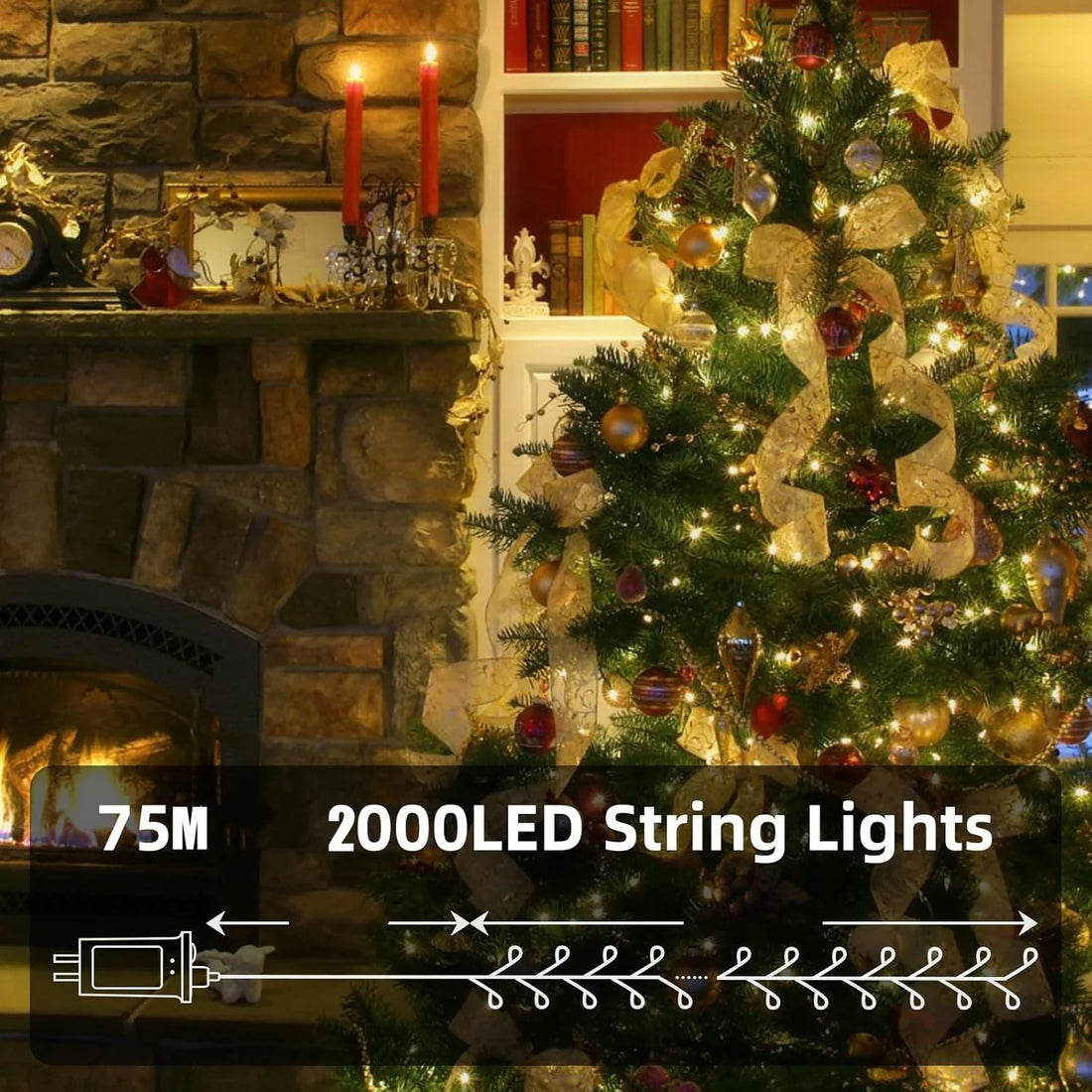 LED Firecracker String Lights