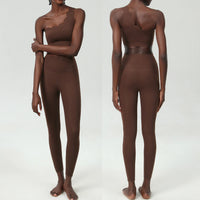 ScallopWave™ One-Shoulder Yoga Set