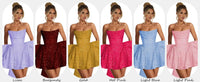 Strapless Sequin Homecoming Mini Dress – Sparkly Prom Dress