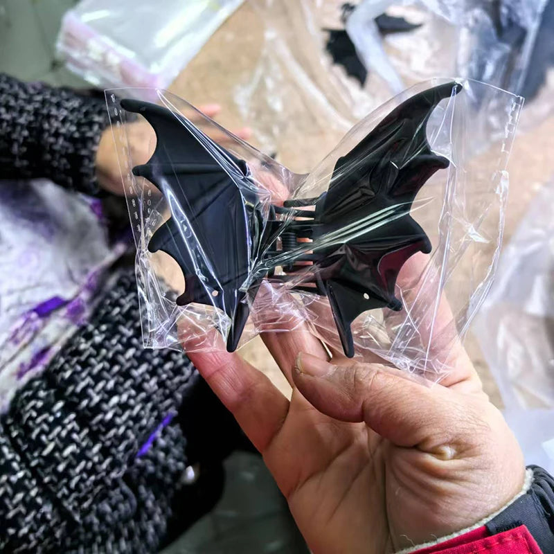 Black Bat Hair Clip