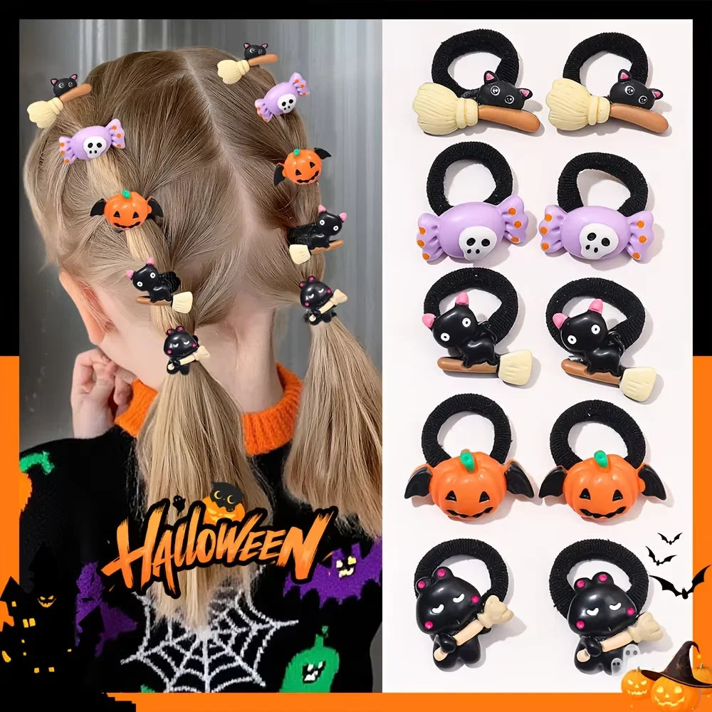 Halloween Hair Ties — 10 Pack