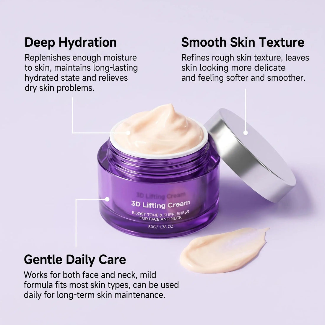 LiftGlow™ Peptide Cream ✨💖 — Smooth-Looking Skin, Youthful Glow