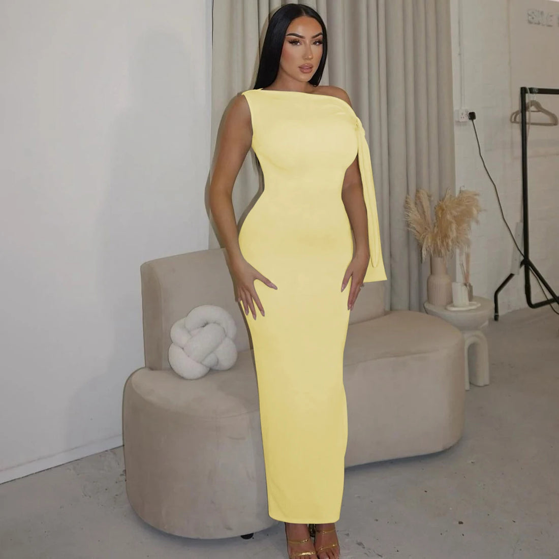 The Patchwork Bodycon Maxi Dress
