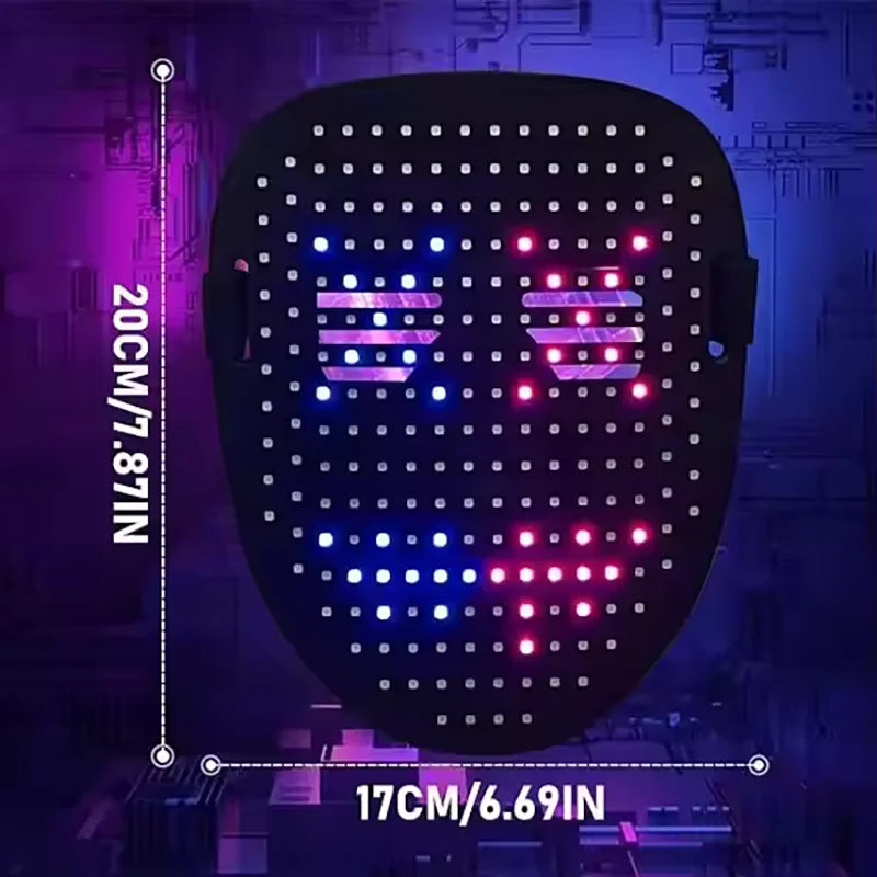Gesture LED Halloween Mask
