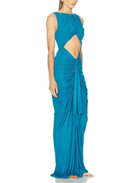 The Hollow-Out Ruched Bodycon Dress