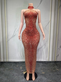 Rhinestone Sparkle Stretch Jumpsuit