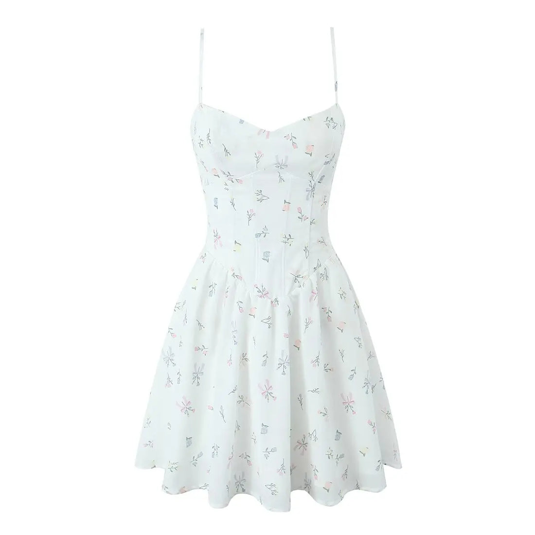 Soleil Fit & Flare Mini Dress