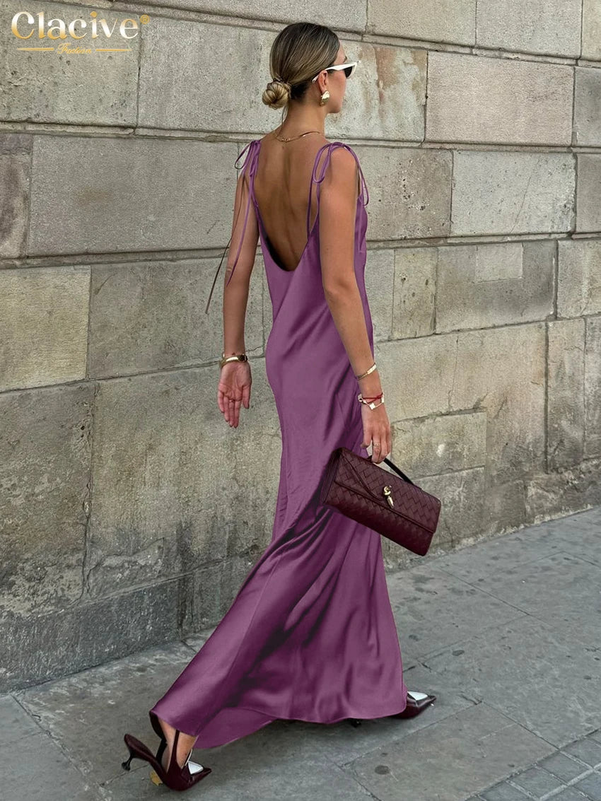 Sienna Satin Maxi Dress