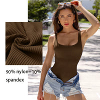Ribbed Tummy-Control Bodysuit