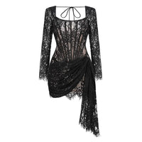 Strapless Lace Mini Dress