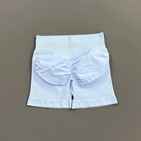 HISTELLO Gym Shorts 4.5" Women Fitness Sports Biker Shorts Low Waist Running Pants Workout Scrunch Butt Yoga Seamless Leggings