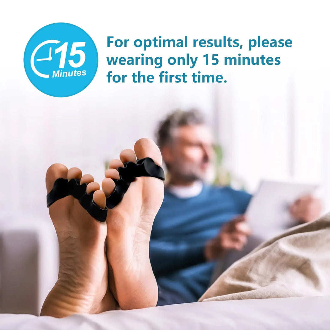 Toe Separators for Bunion Relief - Doctor-Recommended Toe Straighteners for Plantar Fasciitis & Foot Pain